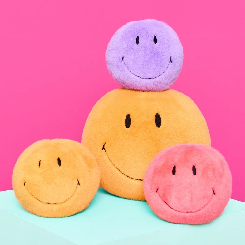 Stofftier “Smiley” 13 cm Yellow Fuzzy | Bon Ton Toys