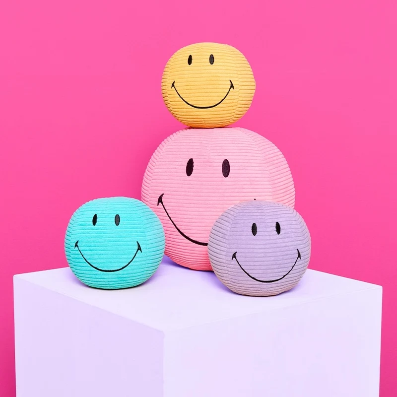 Stofftier “Smiley” 13 cm Dark Purple Cord | Bon Ton Toys