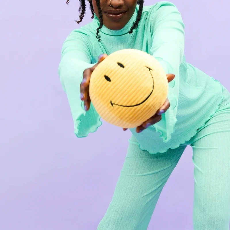 Stofftier “Smiley” 13 cm Yellow Cord | Bon Ton Toys