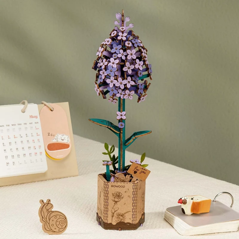 DIY-Blume „Lilac“ | Zarte Holzblume | Rolife