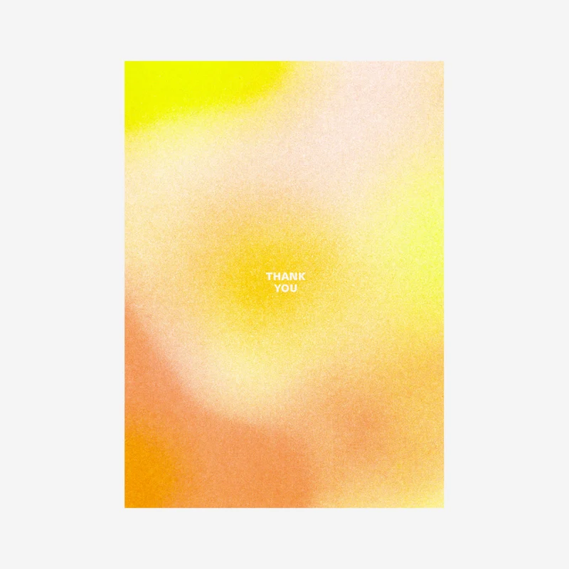 Thank You Riso-Postkarte