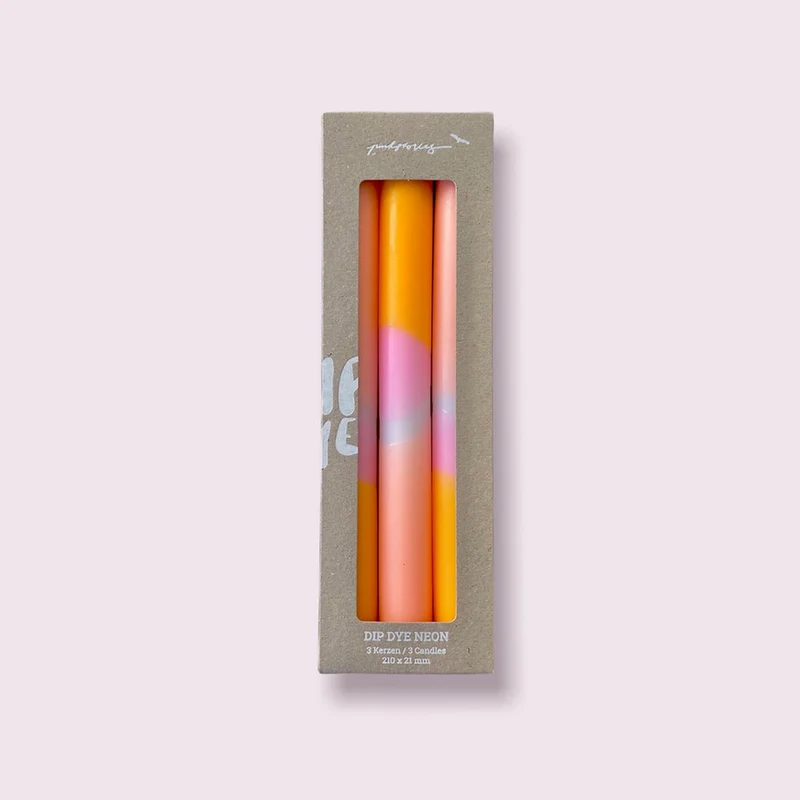 Stabkerze pinkstories NEON Valentine Bunny (3 Stk.)