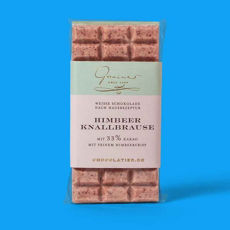 Schokolade Himbeer Knallbrause