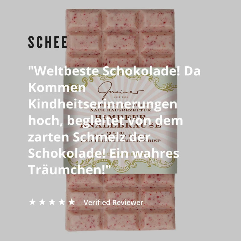 Schokolade Himbeer Knallbrause