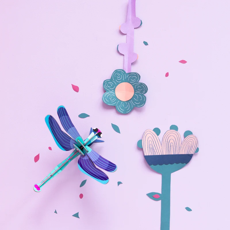 Wanddeko- Sapphire Dragonfly