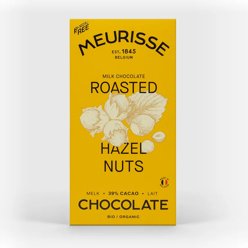 Milk Chocolate with Roasted Hazelnuts 39% Bio-Schokolade