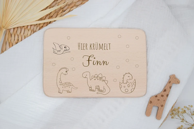 Frühstücksbrett Kinder Dinosaurier