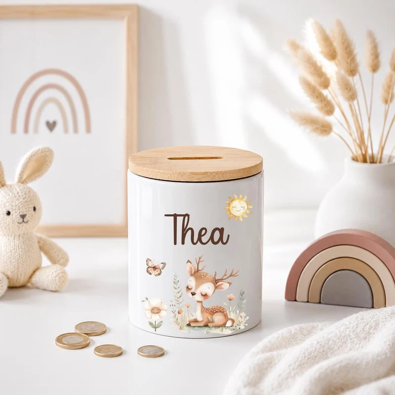 Kinder Spardose mit versch. Tiermotiven