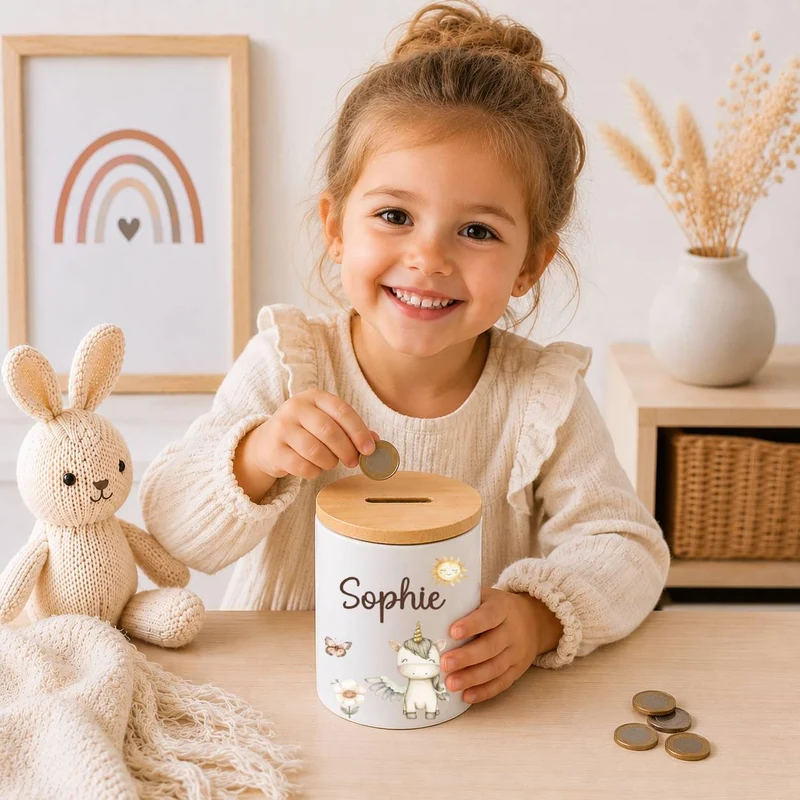 Kinder Spardose mit versch. Tiermotiven