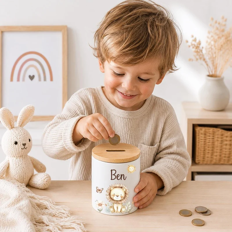 Kinder Spardose mit versch. Tiermotiven