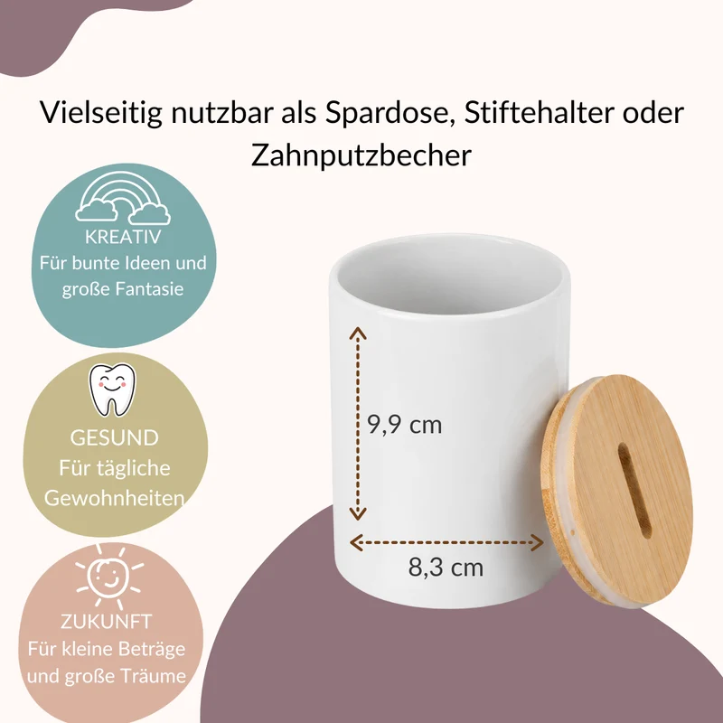 Kinder Spardose mit versch. Tiermotiven