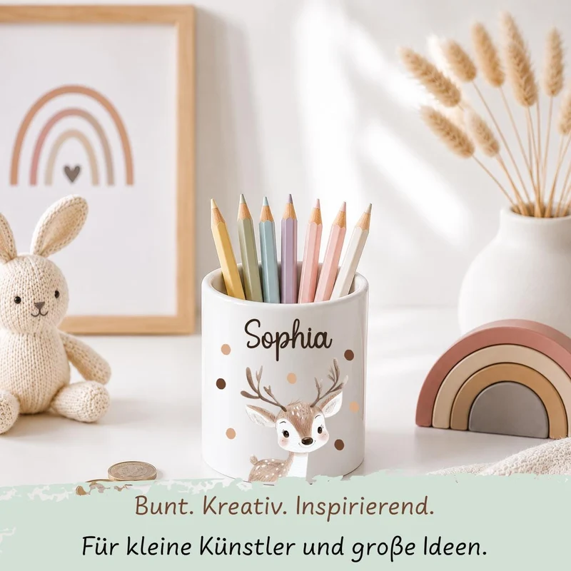 Keramik Spardose mit versch. Tiermotiven