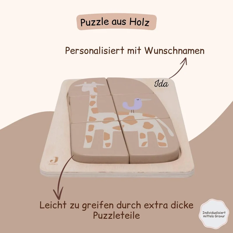 Holzpuzzle - Giraffe