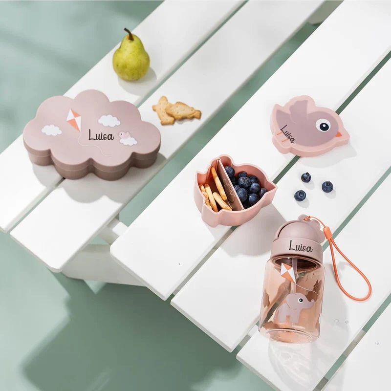 Trinkflasche Kinder Set- Rosa