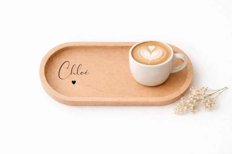 Holz Tablett personalisiert mit Name