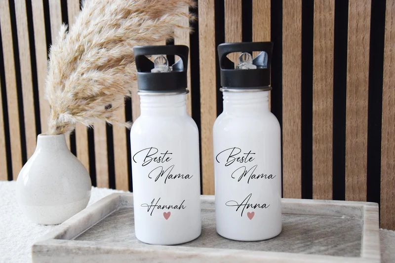 Personalisierte Trinkflasche - Geschenk Mama