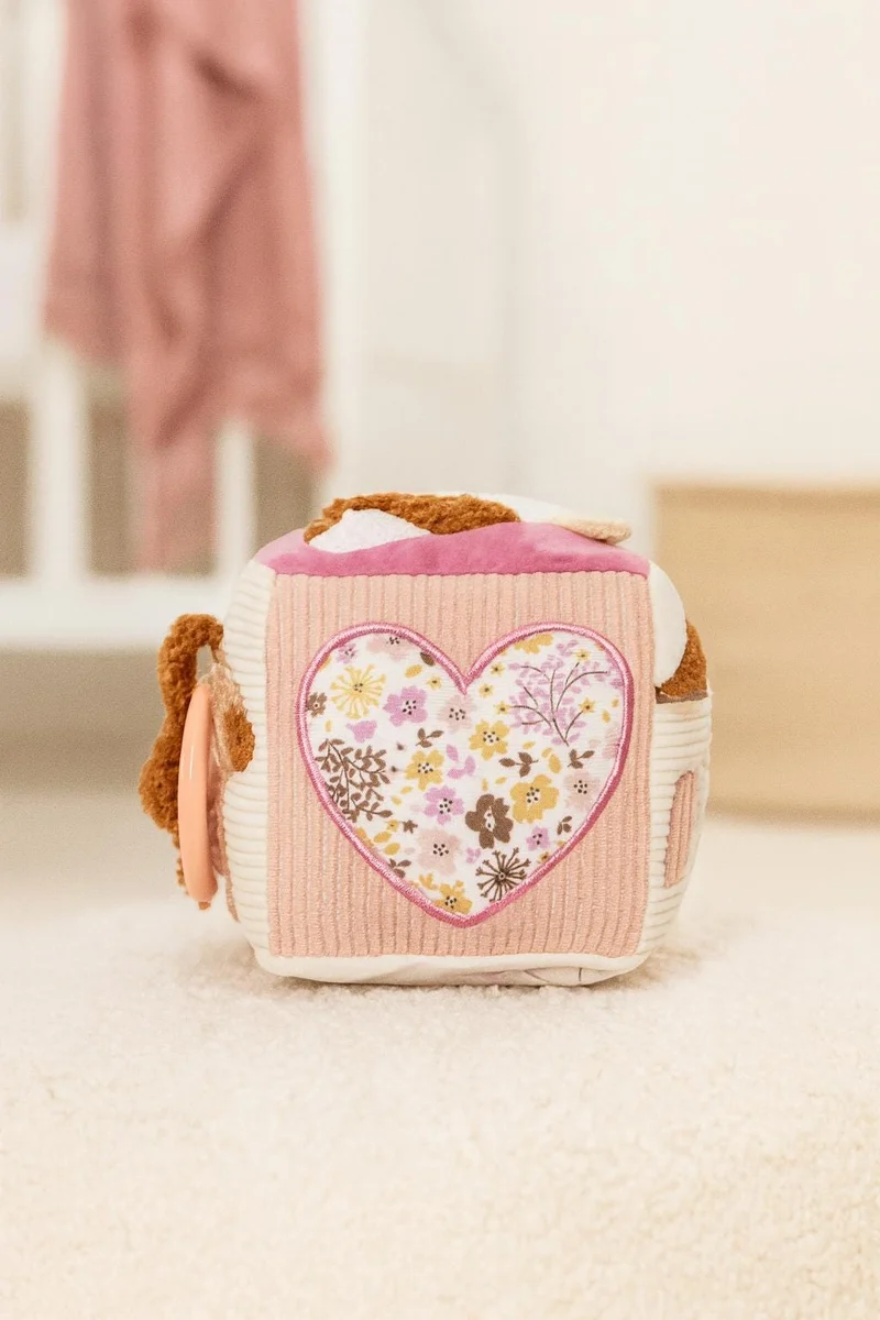 Motorikwürfel Babyspielzeug - Rosa