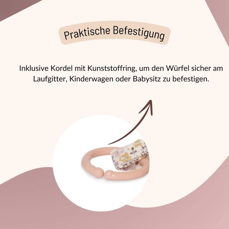 Motorikwürfel Babyspielzeug - Rosa
