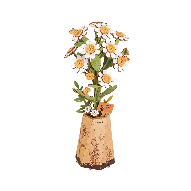 DIY-Blume „Chamomile“ | Verspielte Holzblume | Rolife