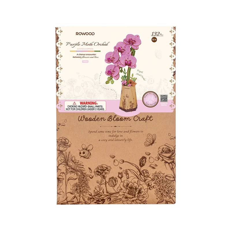 DIY-Blume „Purple Orchid“ | Elegante Holzblume | Rolife