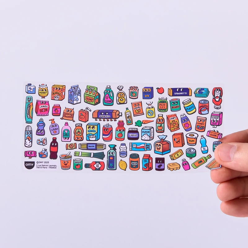 Sticker „Boutique Supermarket“ | detailreich & bunt | OMY