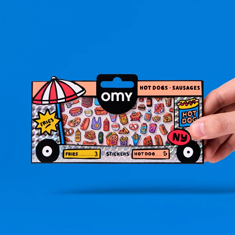 Sticker „Boutique Hot Dog Shop“ | detailreich & humorvoll | OMY
