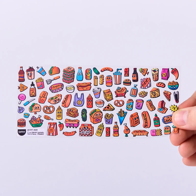 Sticker „Boutique Hot Dog Shop“ | detailreich & humorvoll | OMY