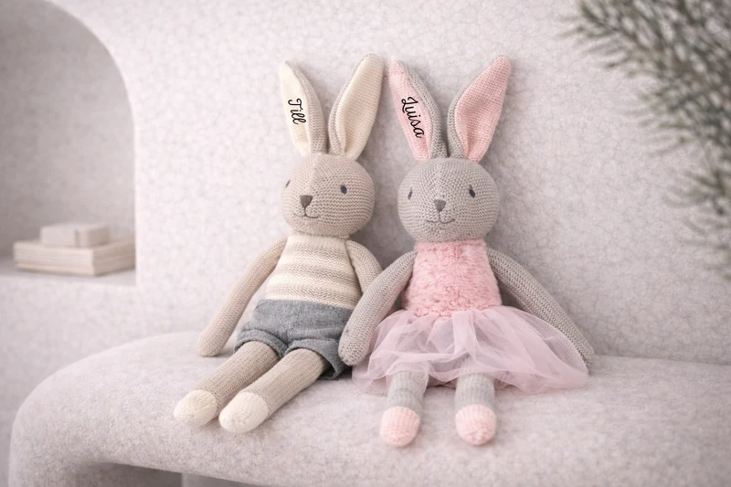 Personalisiertes Kuscheltier - Hase