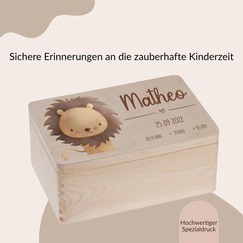 Erinnerungskiste mit versch. Tieren