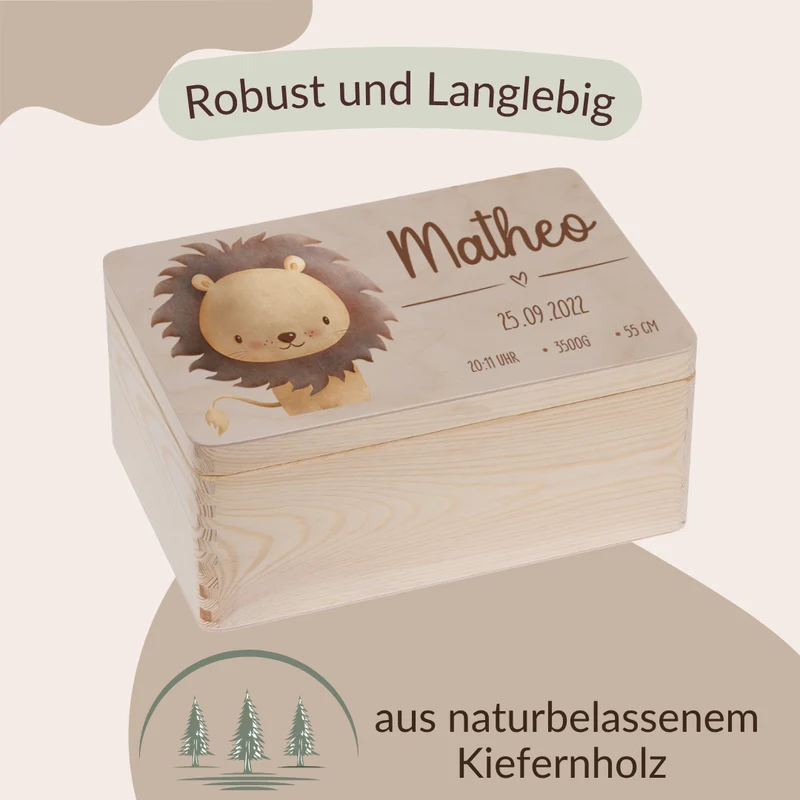 Erinnerungskiste mit versch. Tieren