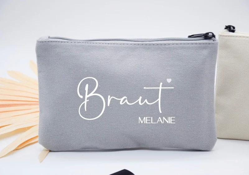 Personalisierte Kosmetiktasche mit Namen - Braut