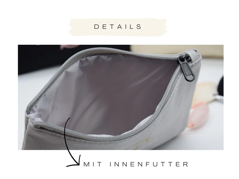 Personalisierte Kosmetiktasche mit Namen - Braut