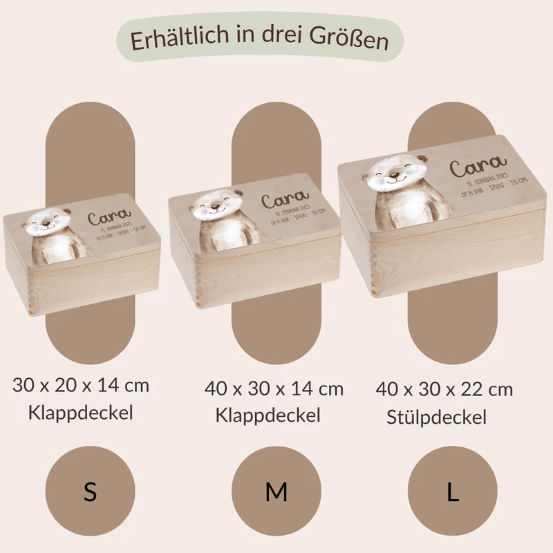 Erinnerungskiste Baby - versch. Tiermotiven
