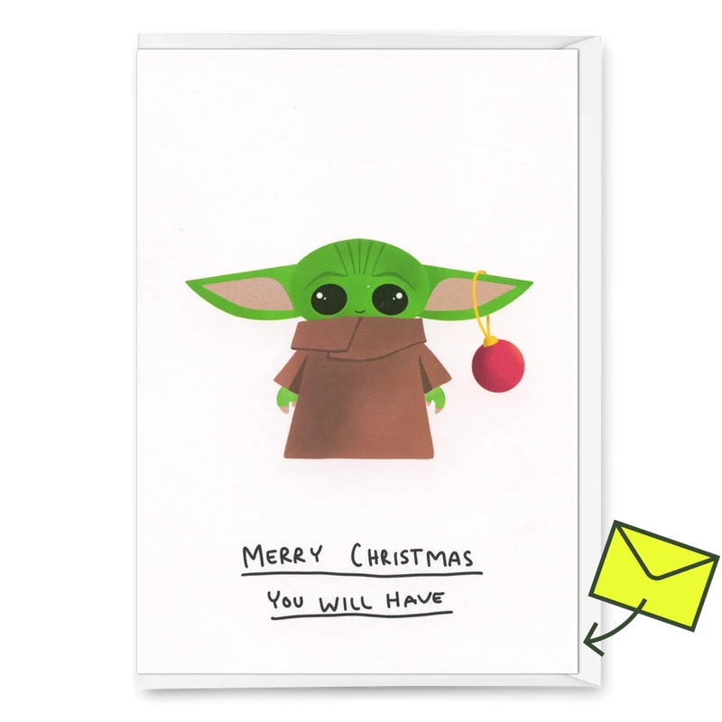 Grußkarte "Merry Christmas you will have" | Lustige Klappkarte zu Weihnachten
