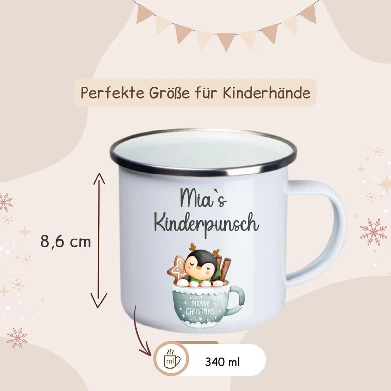Tasse Kinder - Kinderpunsch mit versch. Tieren