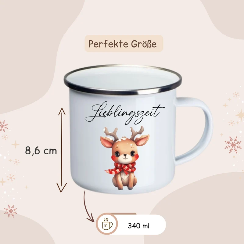 Weihnachtstasse - Reh