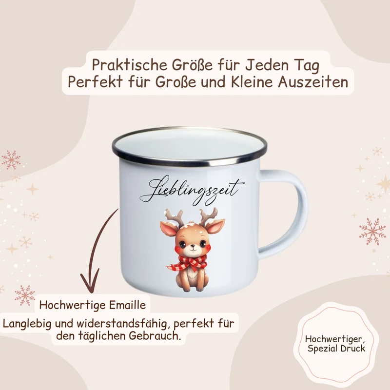 Weihnachtstasse - Reh
