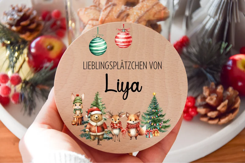 Vorratglas Weihnachten - Woodlandtiere