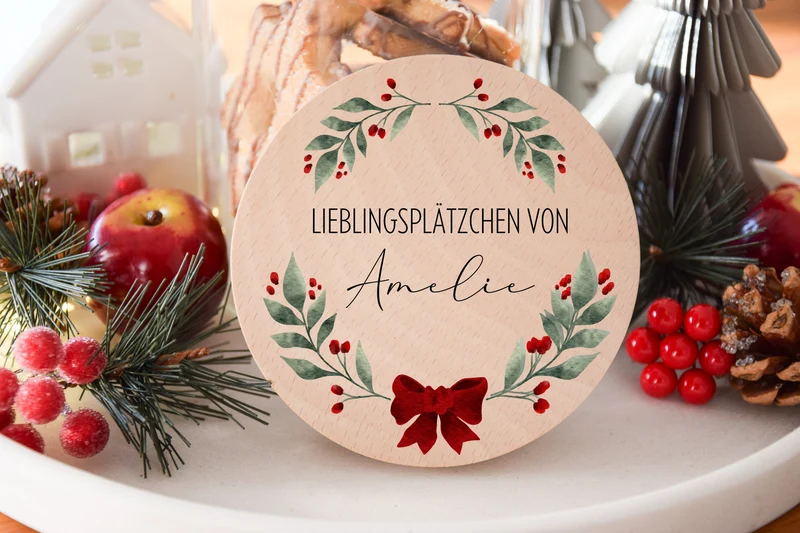 Vorratglas Weihnachten - Weihnachtskranz