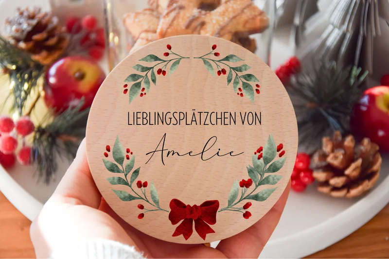 Vorratglas Weihnachten - Weihnachtskranz