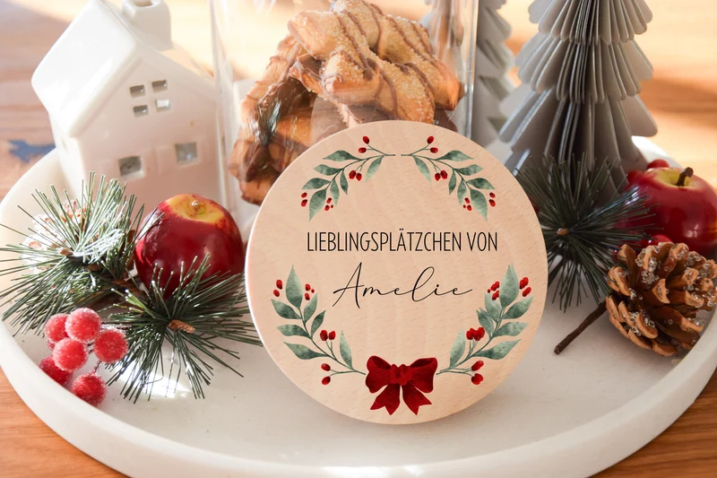 Vorratglas Weihnachten - Weihnachtskranz