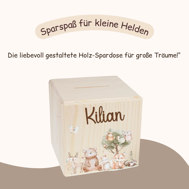 Spardose Kinder - Tiermotiv 3