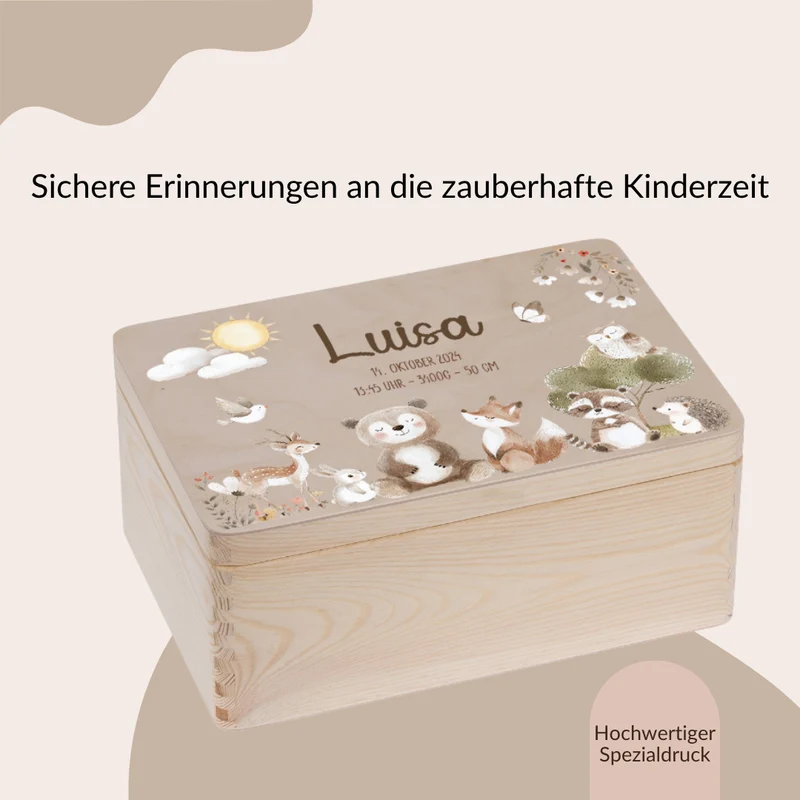 Erinnerungskiste Baby - niedlichen Tier Motiven 2