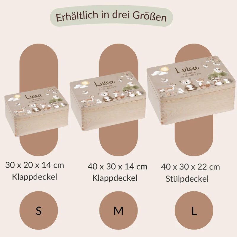 Erinnerungskiste Baby - niedlichen Tier Motiven 2