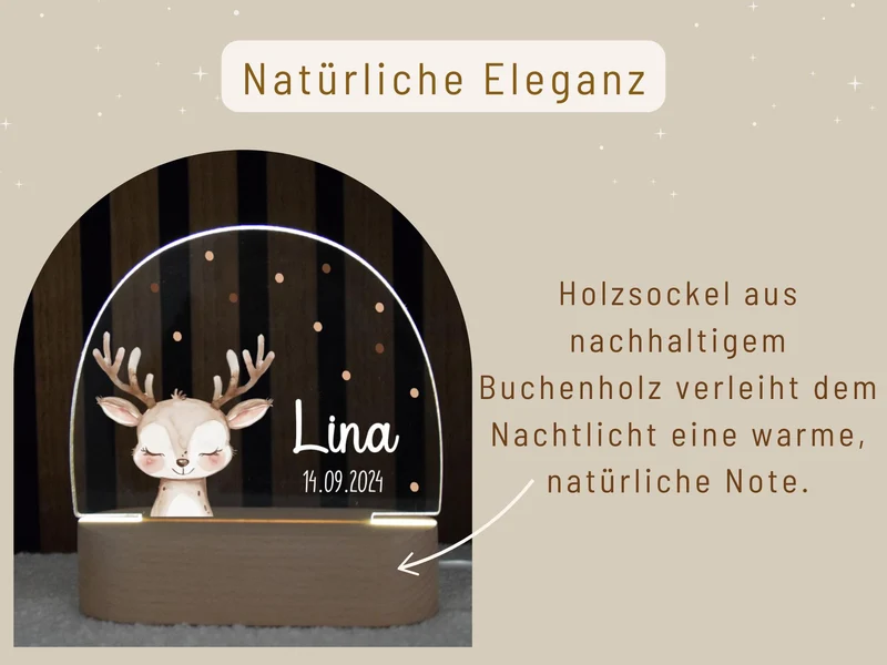 Nachtlicht - mit versch. Woodlandtieren