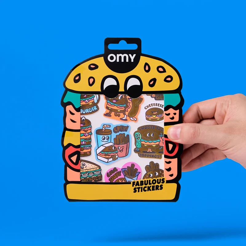 Sticker „Big Burger“ | extra groß & verspielt | OMY