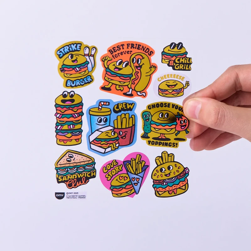 Sticker „Big Burger“ | extra groß & verspielt | OMY