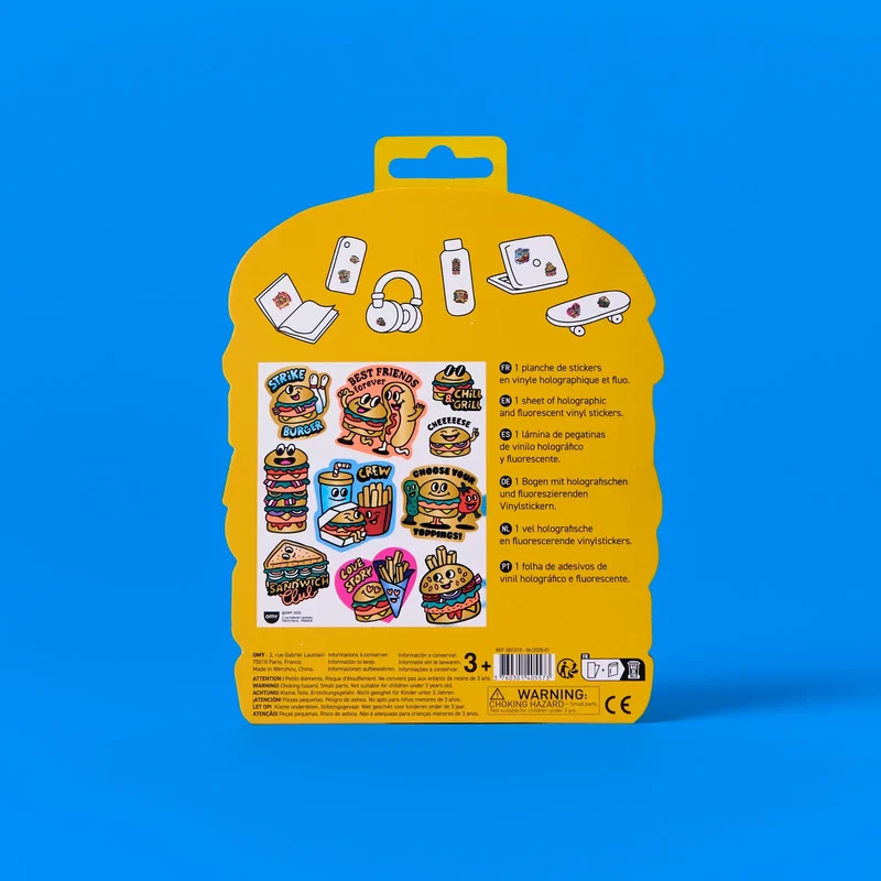 Sticker „Big Burger“ | extra groß & verspielt | OMY
