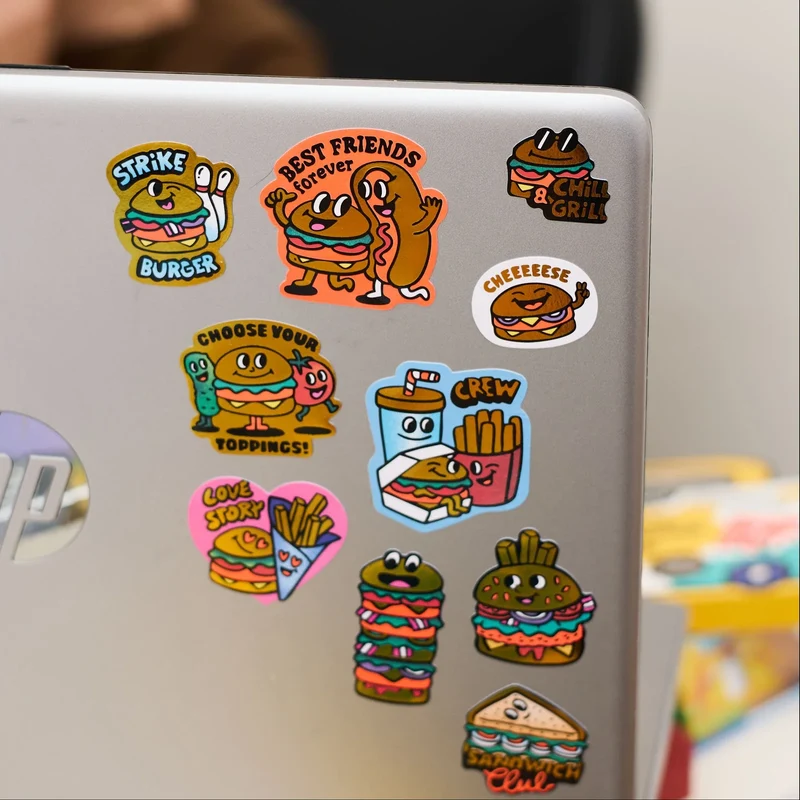 Sticker „Big Burger“ | extra groß & verspielt | OMY