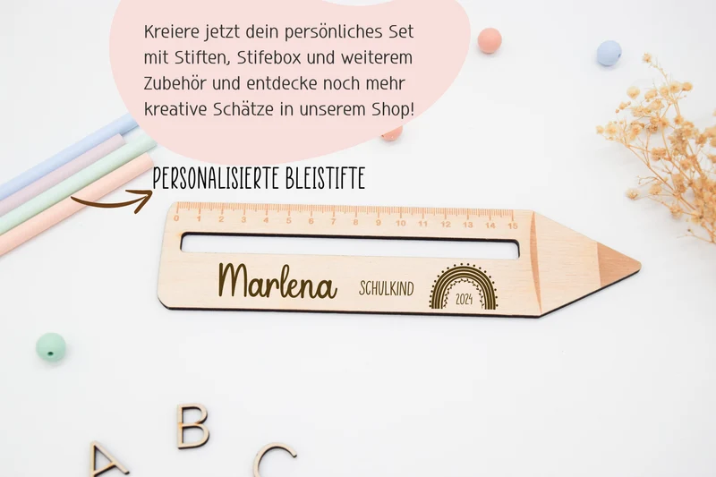 Lineal mit Lesehilfe, Stiftform